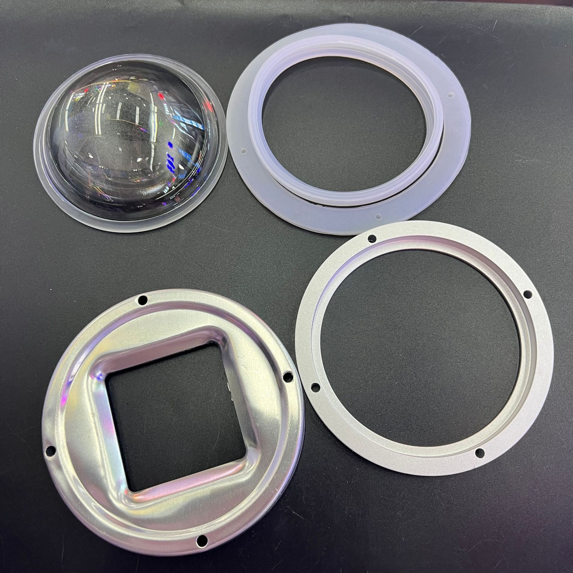 LED 고출력 통합 120W200W300W500W 램프 렌즈 60 도/120 도 높은 붕규산 광학