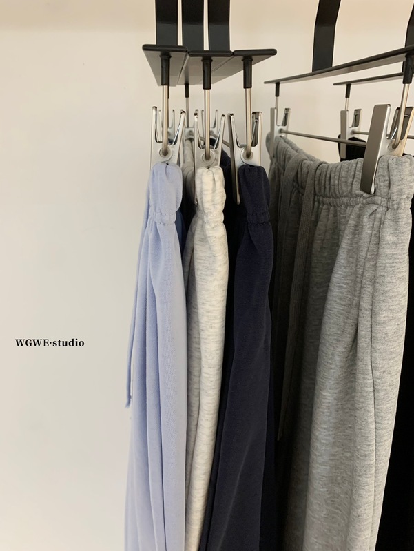WGWE7116广州十三行女装2025秋装新款中低腰抽绳阔腿裤卫衣休闲裤|undefined