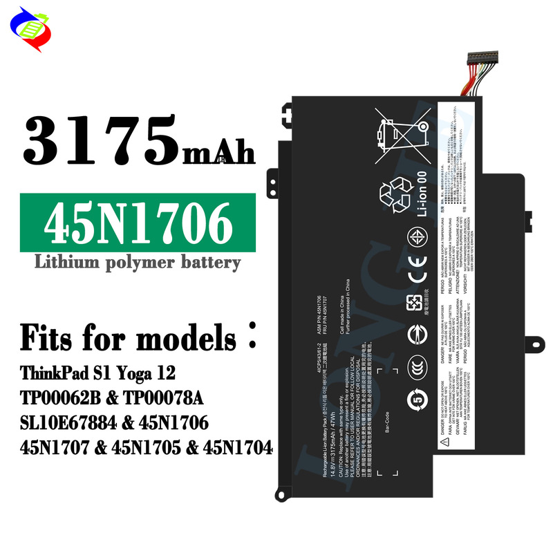 for Lenovo ThinkPad S1 Yoga 12/TP00062B laptop battery 45N1706 wholesale