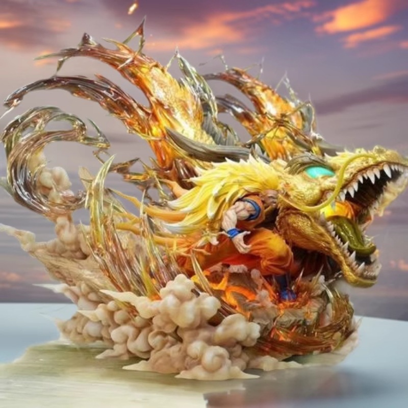 龙拳爆发七龙珠超三悟空模型场景摆件手办动漫像潮玩