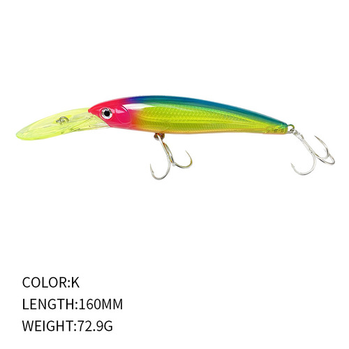 Sea fishing long cast rice plug 160mm/72.9g Mackerel and Kingfish Bionic Artificial Lure 9130