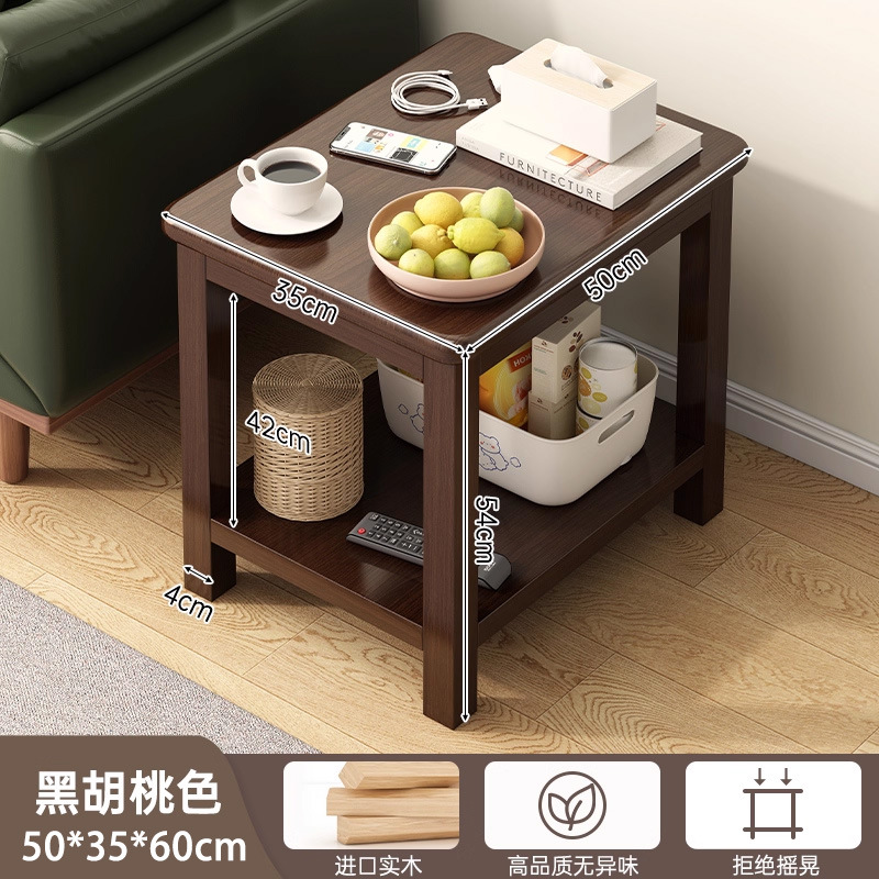 Mesa de té sala de estar minimalista sofá lado varios creativos caseros dormitorio cabecera estante balcón mesa de lado cuadrada