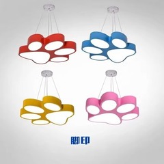 創意寵物店燈具吊燈骨頭狗爪卡通燈幼兒園教室過道LED造型吊燈