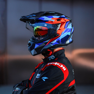 Suitable for Rally Helmet Xp22 Motorcycle Off-Road Helmet Men's Motorcycle Long-Distance Cycling Sun Protection Ventilation All Year Round