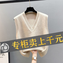 外贸出口意大利大牌尾单原单撤柜余单女装纯色针织马甲背心毛衣潮