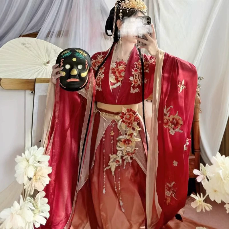 Подлинный оригинальный Hanfu женский 2025 новый северный и южный рукава