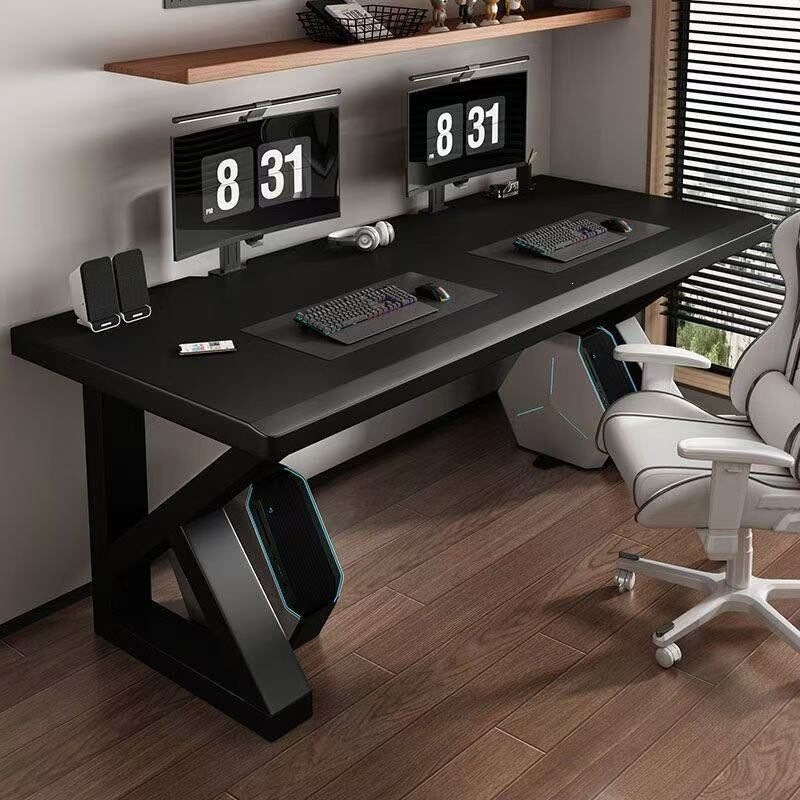 Solid Wood Large Board Gaming Table, Double Computer Desk, Desktop Bedroom Home Office Desk for Two, Large Long Desk, Workbench Solid Wood Large Board Gaming Table, Double Computer Desk, Desktop Bedroom Home Office Desk for Two, Large Long Desk, Workbench