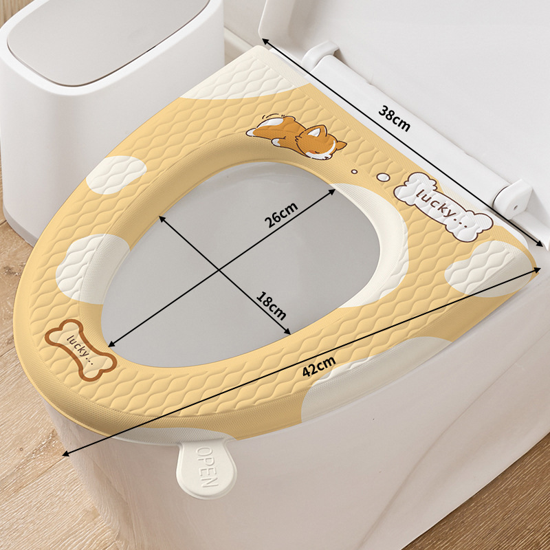 便器マット冬防水新型v型便器座布団家庭用トイレ四季通用泡無洗濯座布団|undefined