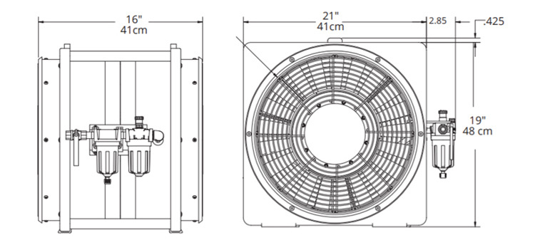 AFi50xx气动防爆风机优兰特RAMFAN风机