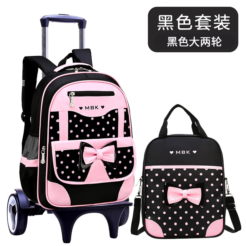 Nuevo punto de onda de la mochila de tirón para niños estudiantes de primaria 1 - 3 - 6 grados 6 - 9 - 12 años de edad mochila de hombro de gran capacidad