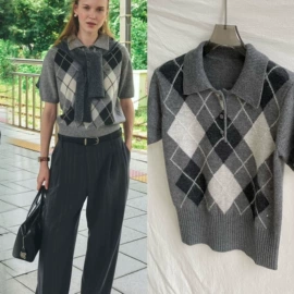 休闲裤;毛衣;女式羊毛衫