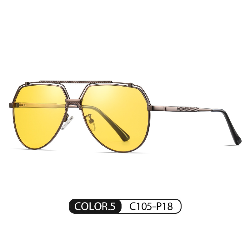 Nuevo doble haz gafas de sol polarizadas JS8554 moda hombres conducción gafas de sol al aire libre pesca gafas de sol