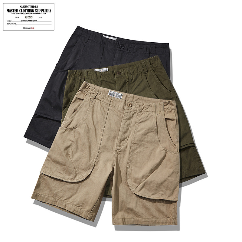 Okonkwo Herringbone Multi-Pocket Cargo Pants Improved Version P44 Shorts Men's and Women's Engineer Pants