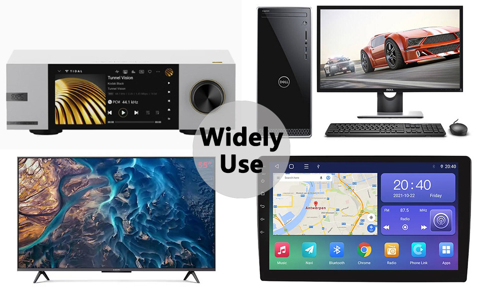 Universal car CD player with lossless USB connection, in-dash CD player with FM transmitter and AUX output box