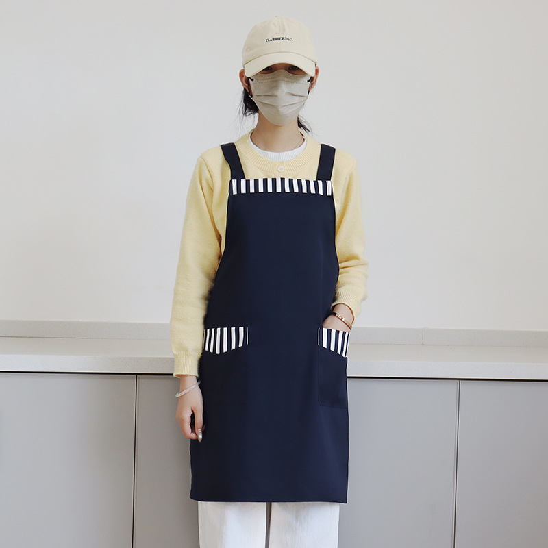 Correa H a rayas azul oscuro