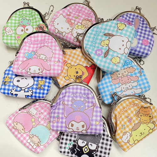 Melody Culomi Pacha Dog Coin Purse Cartoon Cute Semi-circle Iron Buckle Loose Wallet Key Bag Headphone Bag New
