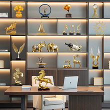 轻奢家居酒柜装饰品摆件 客厅玄关办公室工艺品摆设乔迁开业礼品