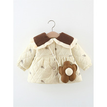 新款儿童棉衣冬小童棉服加厚保暖女童外套宝宝外贸棉袄亚马逊批发