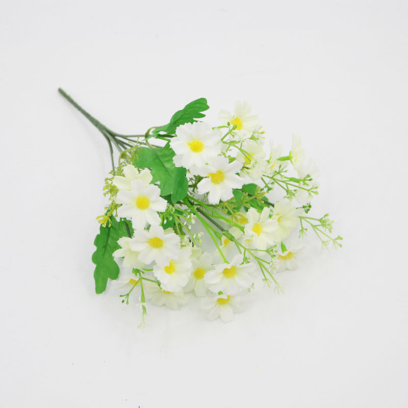 Ramo pequeño de orquídeas artificiales de 28 cabezas, orquídeas danzantes para decoración de bodas y hogar, arreglo floral de seda, flores artificiales al por mayor.