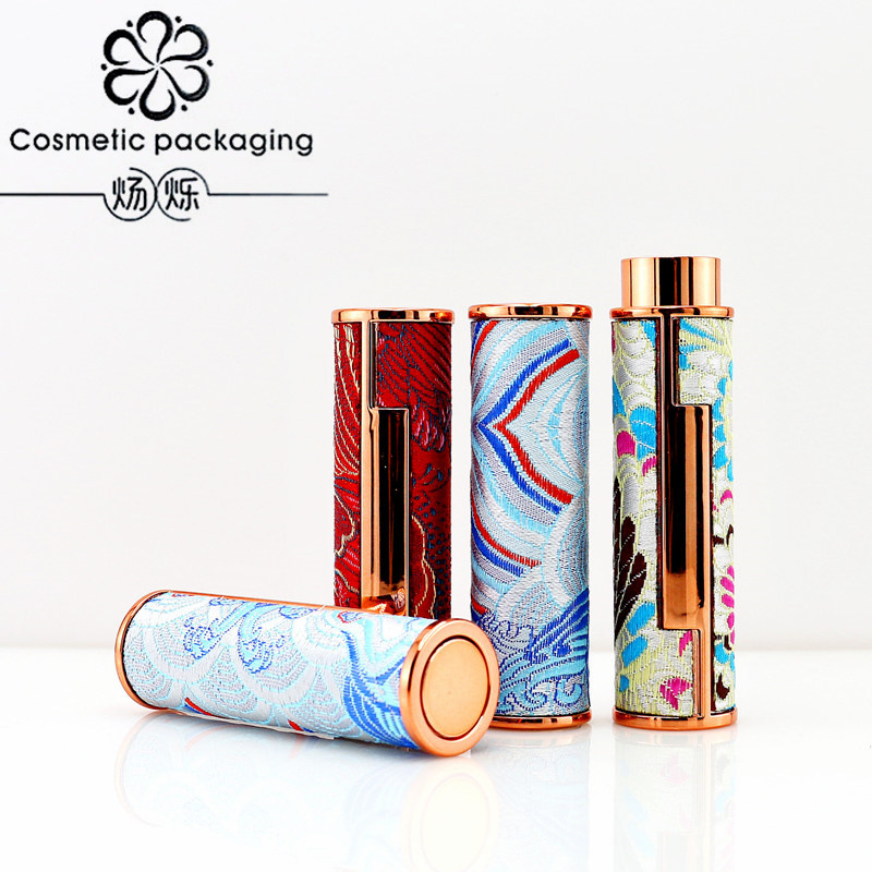 Spot wholesale Chinese wind press round lipstick tube empty tube skin lipstick tube cosmetic packaging material manufacturers Spot wholesale Chinese wind press round lipstick tube empty tube skin lipstick tube cosmetic packaging material manufacturers