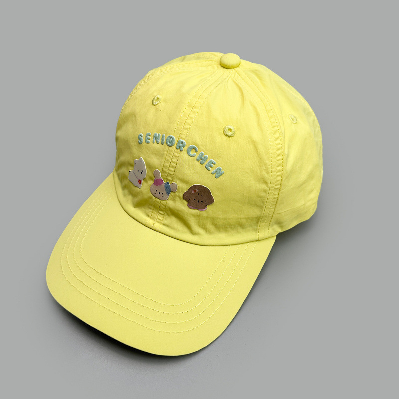 New Quick-Dry Heat-Pressed Puppy Rabbit Korean-Style Baseball Cap For Men And Women, Sweet Cartoon Sun-Shading Duckbill_voghion.com