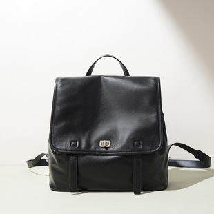 2025 New Backpack Large Capacity First Layer Cowhide Series Vegetable Tanned Lightweight Commuting Travel Messenger Commuting Women’s Bag