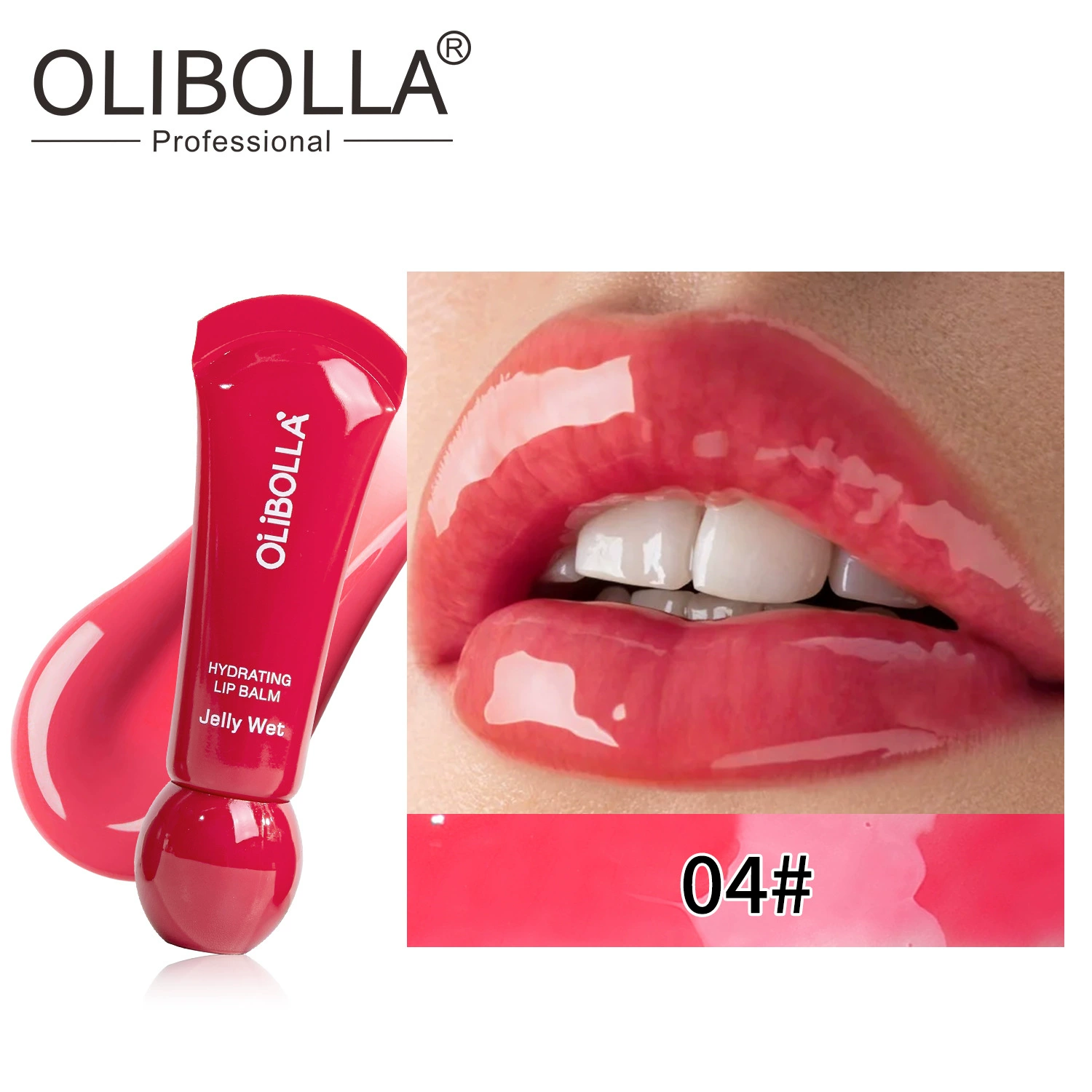Увлажняющий бальзам для губ OLIBOLLA Jelly Wet, блеск-лосьон, 6 оттенков