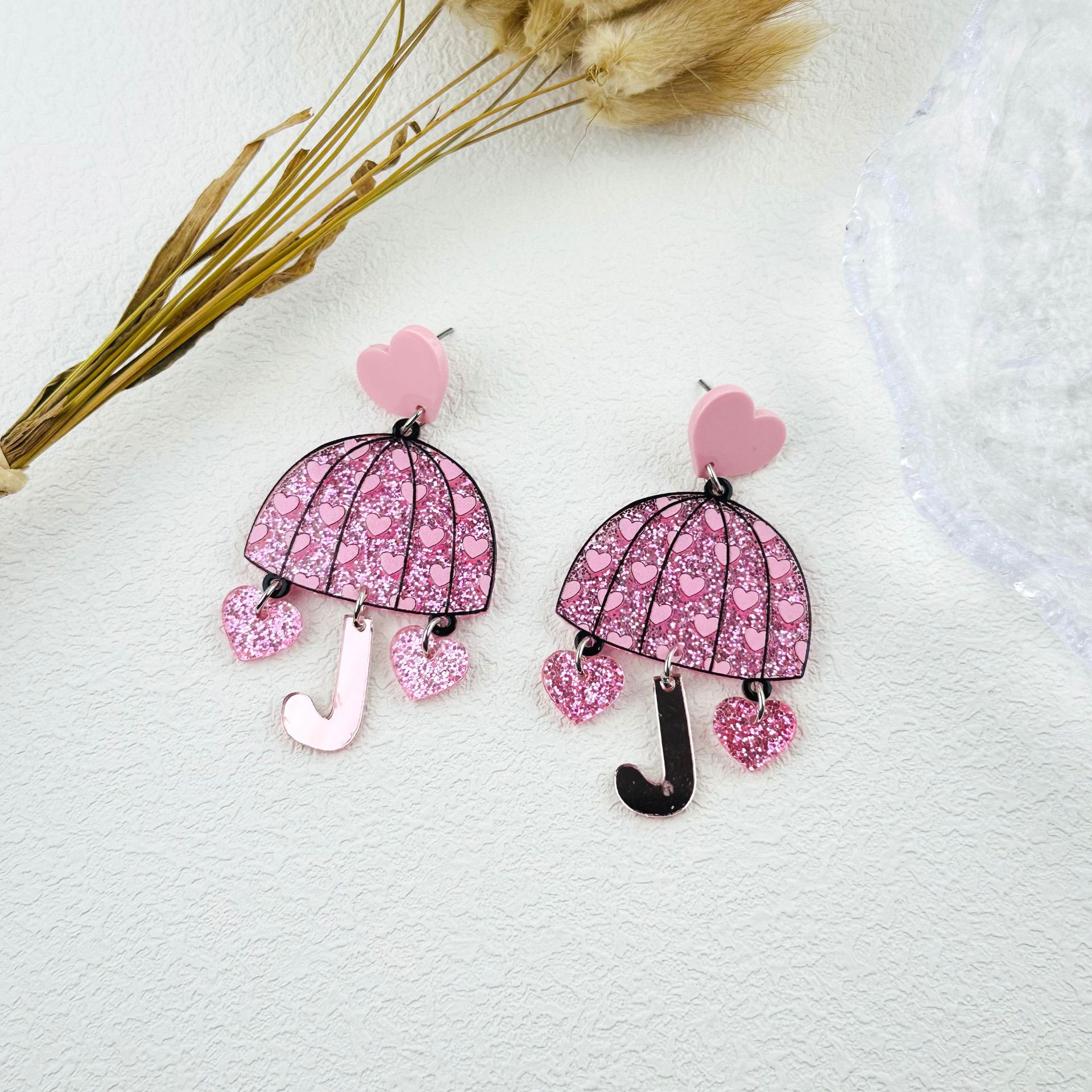 Simple Style Umbrella Arylic Women's Ear Studs display picture 3