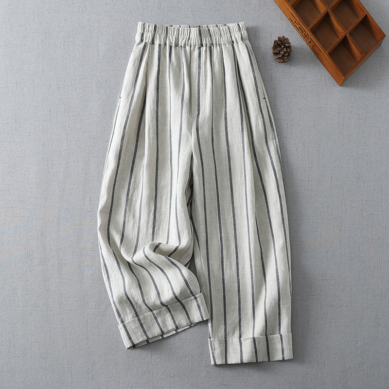 Japanese retro thin summer trousers for leisure