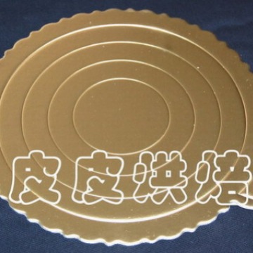 烘焙工具6寸圆形蛋糕金托 金卡纸垫