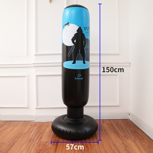 Inflatable vertical household Taekwondo sandbag bag fitness Sanda training equipment tumbler boxing sandbag target