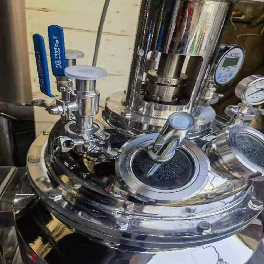 Акустический реакционный резервуар для смешивания смолы под отрицательным давлением вакуумного перемешивания диоксида кремния