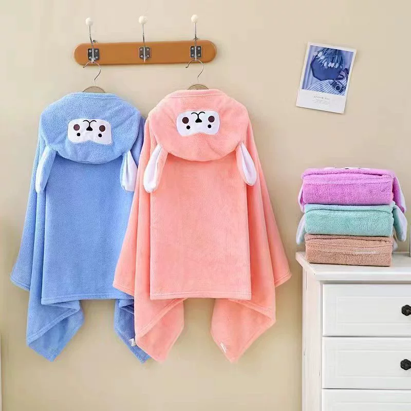 В наличии обезьяна Коралловое флисовое банное полотенце детский плащ мультфильм ягненок халат Детская ванна детский плащ поколение волос