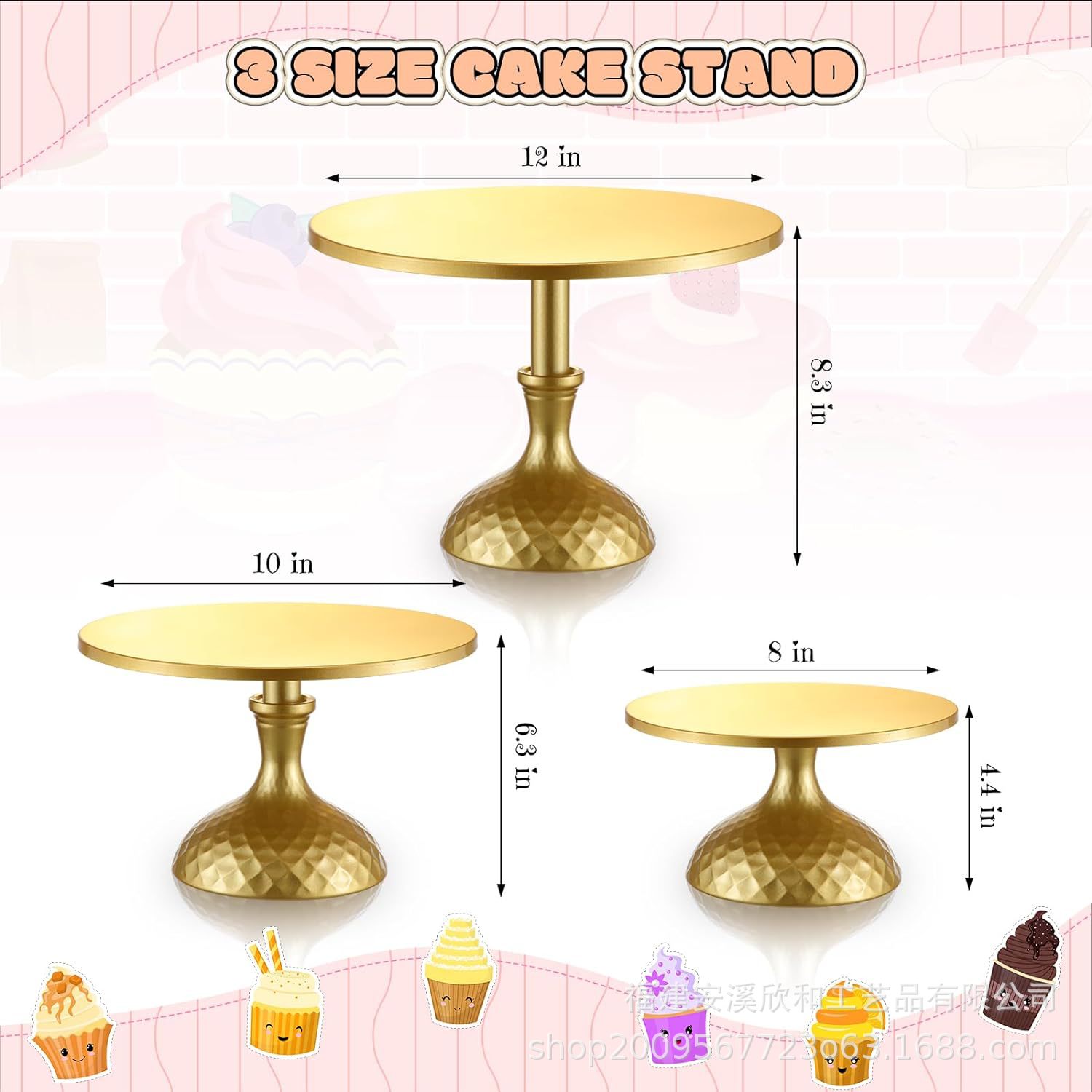 Estante de pastel de hierro forjado transfronterizo estante de exhibición de pastel de escuela secundaria baja mesa de postres de boda estante de pastel de props conjunto de estante de pastel