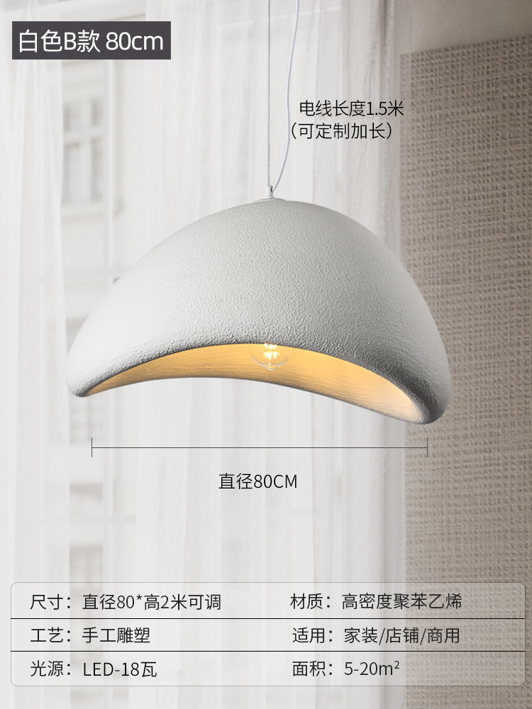 Wabi-Jifeng Candelabro Diseñador Cream Cafe Yuanbao B & B Restaurant