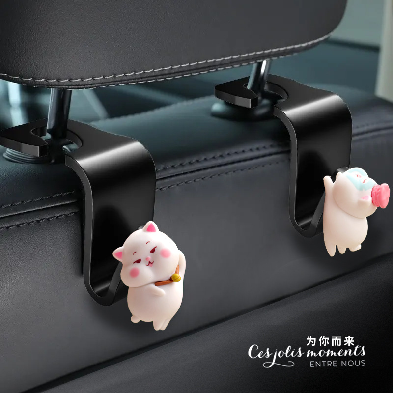 Gancho de coche de anime tridimensional de dibujos animados gancho de coche gancho de asiento multifuncional asiento lindo de dibujos animados para niñas
