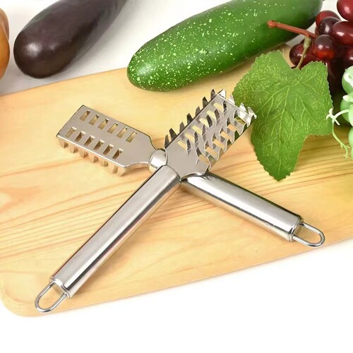 Stainless steel fish scale scraper wholesale stainless steel household kitchen utensil fish scale scraper multi-functional scale removal tool