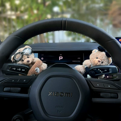 Bear Car Ornaments Girls – Car ornaments - waist-decoration-pilot-bear-flower-bear
