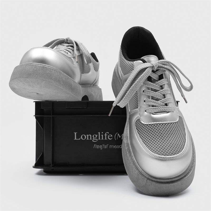 ShoeVault, scarpe da uomo in pelle retrò con suola spessa, stile Derby casual britannico, alla moda, con alluce rialzato, 2025, Z107_voghion.com