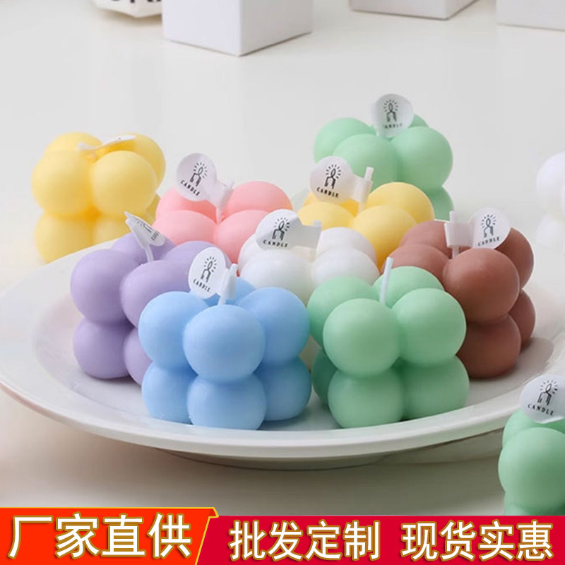 Velas de incienso, pequeños regalos de cumpleaños, fragancia, adornos creativos, velas con regalos de mano, llamas hechas a mano