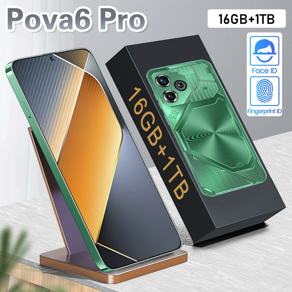 Пользовательский 2024 новый POVA6 PRO кросс-бордер мобильный телефон 16+1T экспортная торговля мобильный телефон производство настройка (взрывная модель)