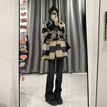 �S��ֱ�N�ڰ׸��Ӵ��·��I2025��Ů�����¿����L��ë������ins��