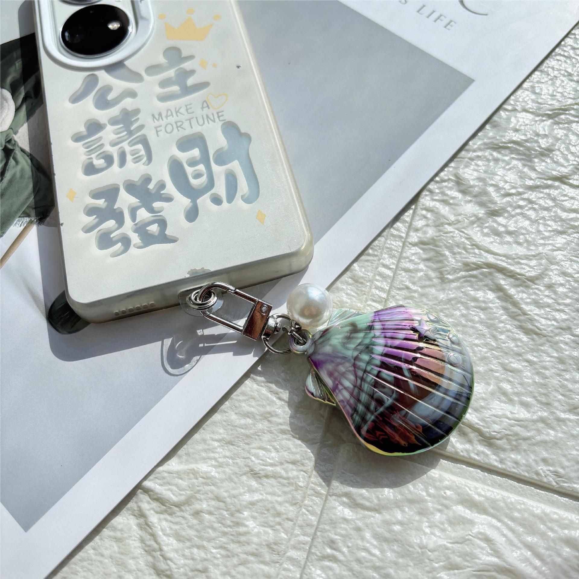 27g Weight Bag Pendant, Keychain Classification 1 Piece Quantity Holiday, Daily Occasion Acrylic Material Starfish Pattern Unisex Gender Marine Style Style 1 Piece Marine Style Starfish Acrylic Unisex Bag Pendant Keychain 8