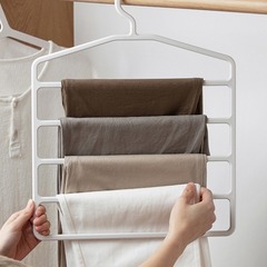Ajida non-slip multi-layer trouser rack multi-functional wardrobe trouser hanger scarf rack silk scarf tie hanger