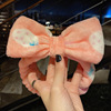 Coral headband, hair accessory for face washing with bow, Korean style, wholesale