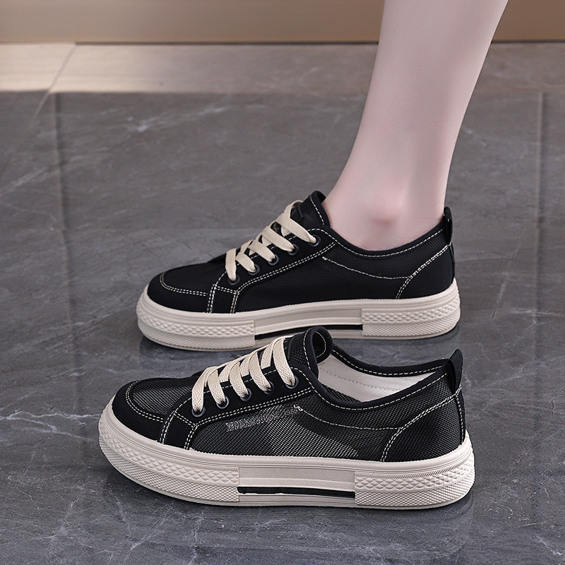 Summer New Breathable Mesh Canvas For Women, Versatile Student Shoes, Women's Soft-soled Korean-style Casual Shoes 221_vogvips.com