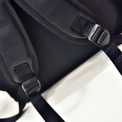 Lifestyle Men's Travel Bag Trendy Men's Bag Backpack Student High School Student School Bag PU Leather Fashion Korean Version Dual Shoulder Bag