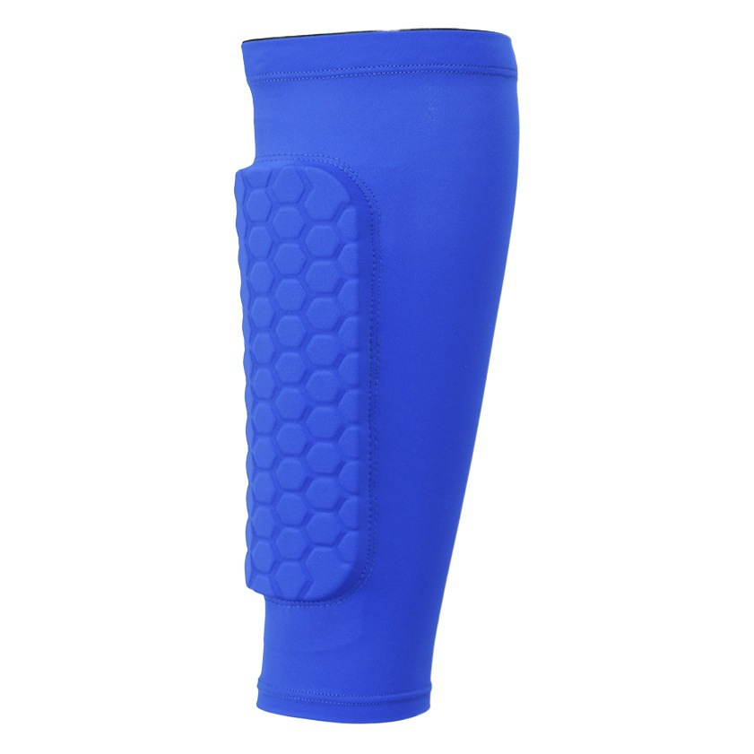 Leg guard calf football sports tibial honeycomb anti-collision knee plate baffle running marathon professional protective gear