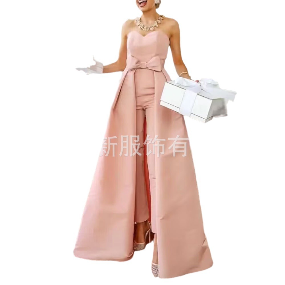 Amazon AliExpress nuevo tubo de las mujeres Top desmontable falda banquete bola vestido mono vestido