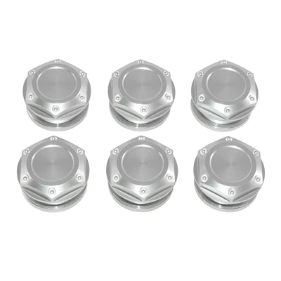 chassis plate: Motorcycle frame - frame-hole-decorative-cover-silver
